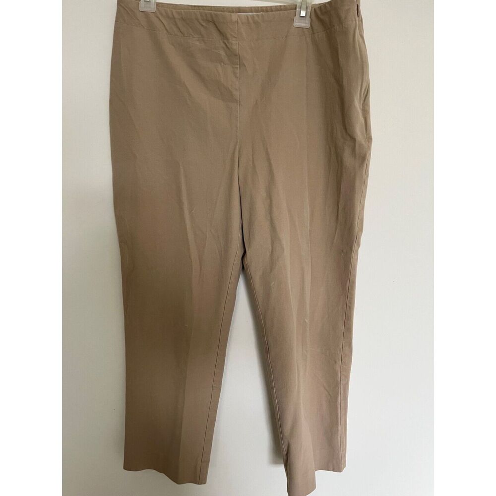 Talbot's Womens Pants 16 Heritage Beige Cotton Preppy Casual